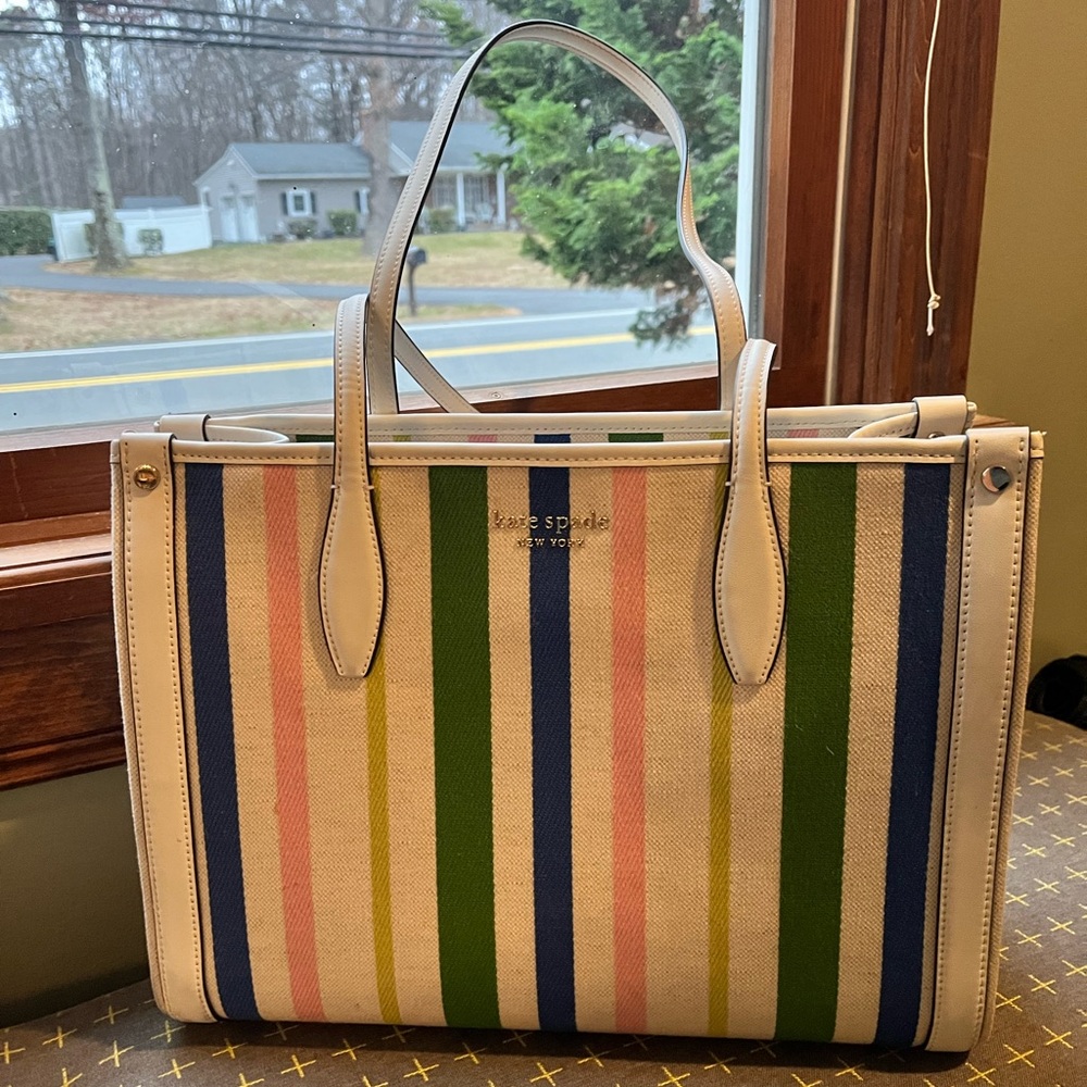 MOVING SALE! Kate Spade Canvas & Leather Tote